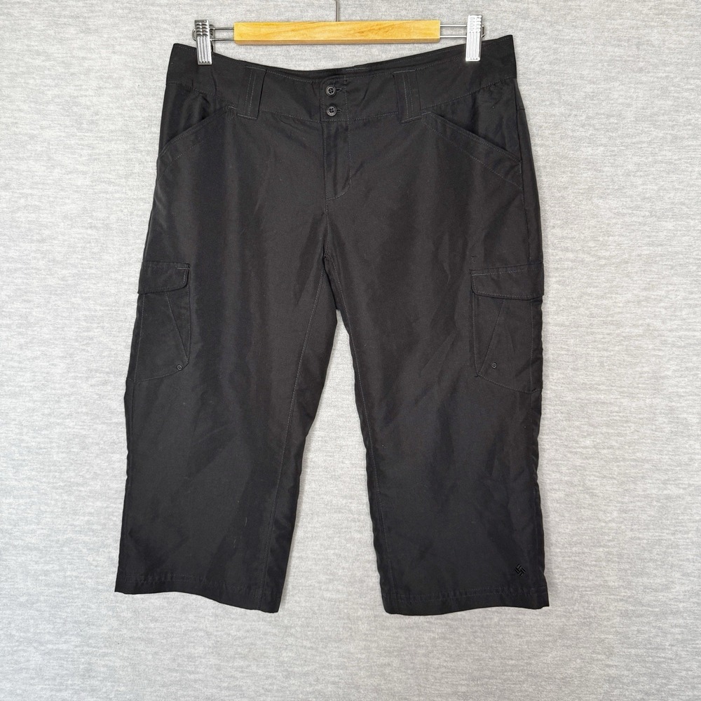 Columbia Capri Pants Womens Size 6 X18" Inseam Black Outdoors Lightweight Crop